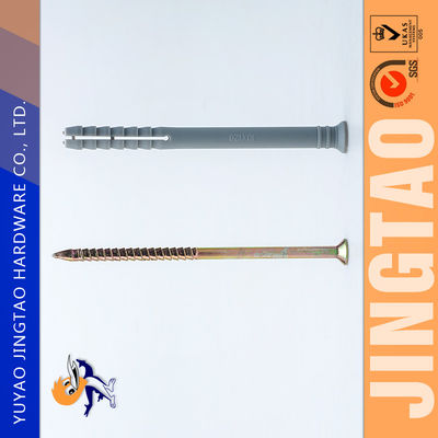 Grey Nylon Drywall Anchor Countersunk Head PA Material 10MMX100MM
