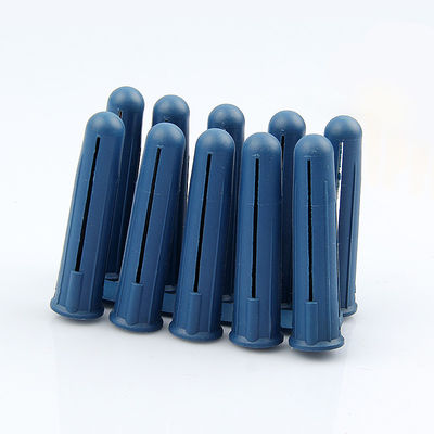 Plugs de mur en plastique HDPE fixant 5,5 mm x 34 mm Couleur bleue Léger