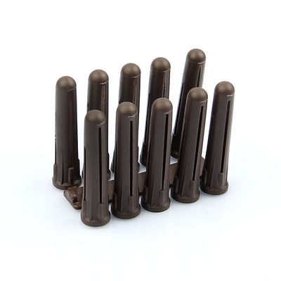 Briques en PEHD plastique bougies murales fixations couleur brune 7 mm x 40 mm