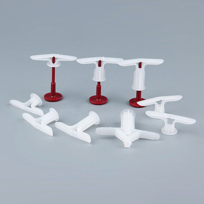 Des bouchons à vis en plastique blanc Ancrage des bouchons de mur de 4 mm pour le plâtre de gypse
